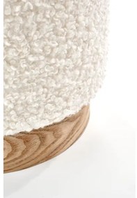 SET 2x taburet CANCUN d. 31/38 cm alb/maro