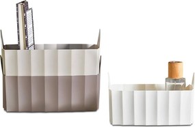 Organizator HMY - 6418, alb/crem, plastic, 20x12x8 cm