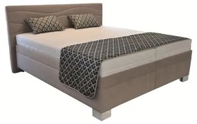 Pat tapițat WINDSOR 180x200 cm, fără saltea, bej