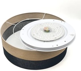 Plafonieră LED SIRJA WOOD LED/36W/230V d. 45 cm negru/stejar