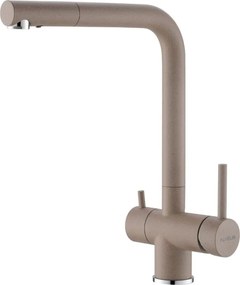 Baterie bucatarie Alveus Aquila monocomanda bej mat