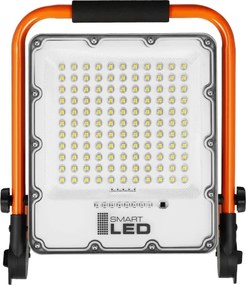 Proiector LED reîncărcabil cu stativ LED/50W/3,2V 4500K 5000 mAh IP65 portocaliu