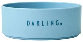 Bol pentru copii Design Letters Mini Darling, ø 11 cm, albastru deschis