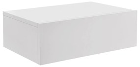 Noptiera montata pe perete 46x30x15 cm cu sertar, alb