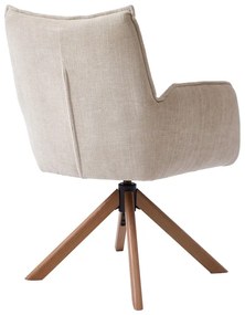 Set de scaune de sufragerie crem 2 buc. tapițat Marilla – Unique Furniture