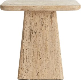 Măsuță auxiliară cu blat din piatră 45x45 cm Kepami – Light &amp; Living