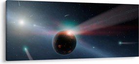Tablou cu planetă mică (120x50 cm)