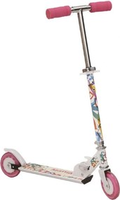 Trotineta copii cu roti din silicon NOVOKIDS™ Mania PINK, 2 roti,pliabila, maner reglabil pe inaltime,maxim 20 kg, roti silicon,frana picior, design