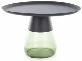 Măsuță de cafea Carini B, negru / verde