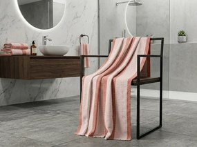 Prosop cu uscare rapida VELMORA 70x140 cm roz, 100% microfibra