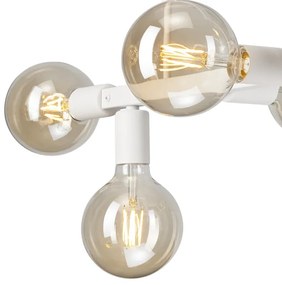 Lustră pe tijă ASTRID 6xE27/60W/230V alb