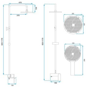 Set dus REA Marco negru