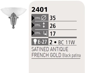 Aplica de perete LUX Regina 2401 Bejorama