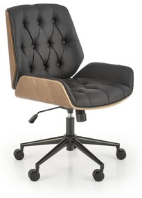 Scaun de birou Gavin nuc/negru H100 cm
