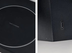 Aplica cu Spot LED HYLLA NFC charger neagra