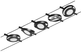 Paulmann 94418 - Set 5x LED 4,5W spot ROUNDMAC 230V negru