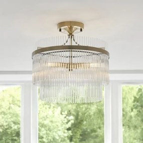 Lustră aplicată Endon 112575 MARIETTA 3xE14/7W/230V alamă/transparent