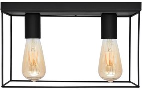Plafonieră FINN 2xE27/15W/230V negru