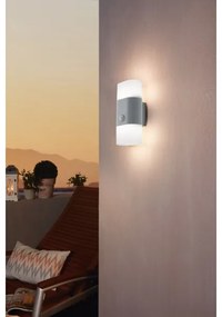 Eglo 97313 - LED Aplica perete exterior cu senzor FAVRIA 1 2xLED/5,5W/230V