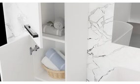 Set mobilier de baie KATE cu lavoar + dulap cu oglindă + dulap suspendat, alb