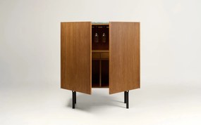 Bar lemn masiv Winston, 112 × 36 × 112 cm