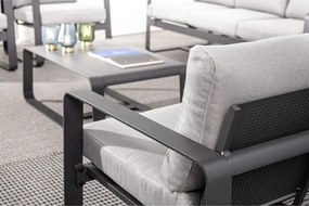 Canapea de grădină gri din aluminiu Merrigan – Bizzotto