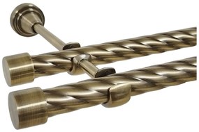 Galerie TWIST dubla DOP fara inele 19/19 mm - aur antic (Alege marime: 140 cm)