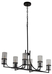 Candelabru modern design elegant Belle negru/clar