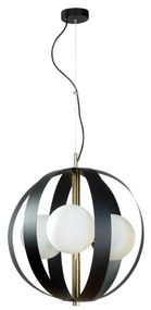 Lustra design modern Nela negru, auriu 40cm