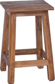 vidaXL Taburet natural 30 x 30 x 47 cm Lemn de mahon