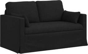 vidaXL Canapea Negru 139 x 78 x 80 cm țesătură