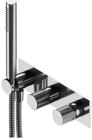 Baterie cada - dus incastrata Omnires Contour cu corp ingropat si set de dus