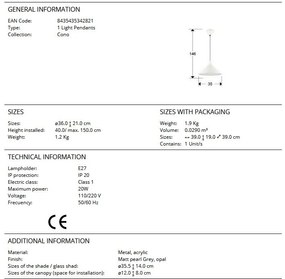 Lustra/Pendul design decorativ Cono
