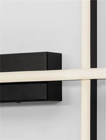 Aplica de perete LED design modern QUAM negru