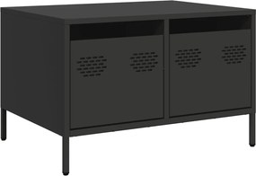 vidaXL Dulap TV, negru, 68x50x43,5 cm, oțel laminat la rece