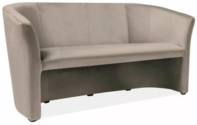 Canapea TM-3 velvet bej închis/wenge Blu40