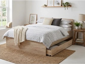 Pat ELISA 140 x 200 cm, stejar sonoma Saltele: Fara saltea, Somiera pat: Cu lamele drepte