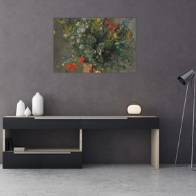 Tablou - Auguste Renoir,  Flowers in a Vase, reproducere (90x60 cm)