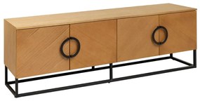Comoda TV GRANDEZZA 180cm stejar natural