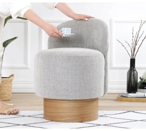 Fotoliu pentru copii RIKI, 40 x 47 cm, gri