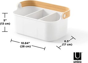 Organizator de baie alb din plastic Bellwood – Umbra