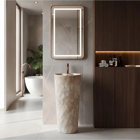 Lavoar freestanding de sine statator Ceramic Rea Blanka Savana Matt