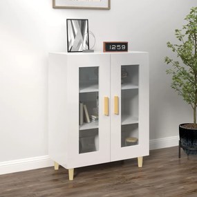 vidaXL Dulap, alb extralucios, 69,5x34x90 cm, lemn compozit