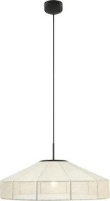 Markslöjd 108955 - Lampă suspendată pe cablu ALIA 1xE27/60W/230V, diam. 57 cm, crem/negru