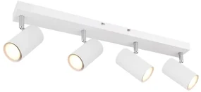 Plafoniera cu 4 spoturi directionabile design modern ROBBY alb