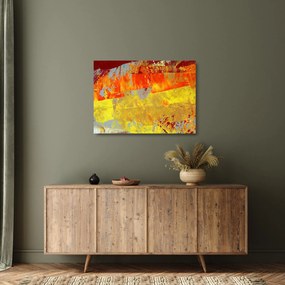 Tablou pe sticlă cu abstracție - pictura (70x50 cm)
