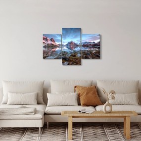 Tablou - Răsărit de soare deasupra Reine (90x60 cm)