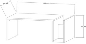 Masă de cafea Memo Travertine