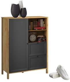 Raft Bruselas (stejar craft auriu + negru) . 1116780