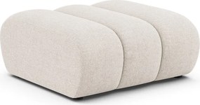 Taburet crem cu tapițerie din chenille Lupine – Micadoni